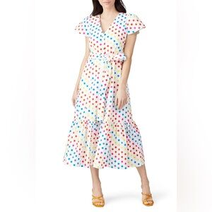 Color Me Courtney‎ Size 2 V-Neck Dipping Dot Minnie Dress